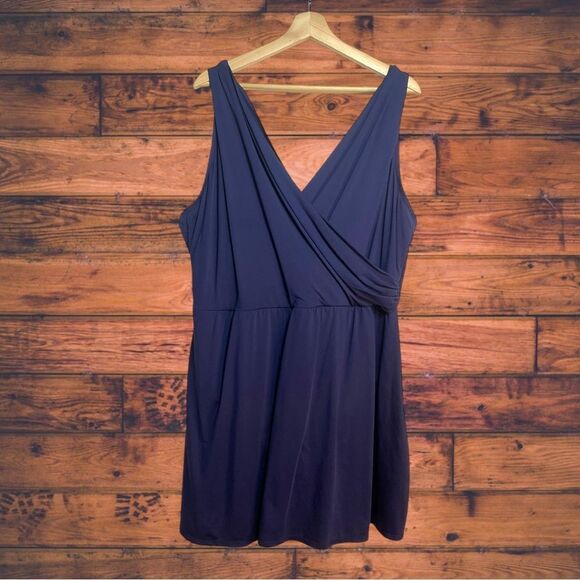 5 for $25🔥Lands' End Navy Swimsuit Swim Dress 26W - Picture 1 of 4